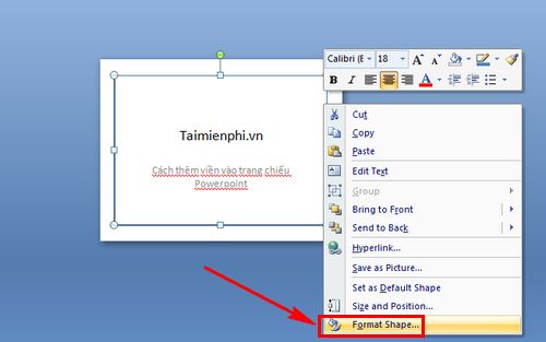 Nhấn vào ảnh để phóng to cach them vien vao trang chieu powerpoint 5