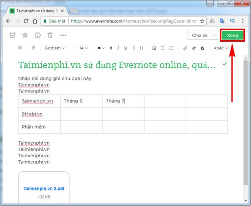 cach su dung evernote online quan ly ghi chu 10