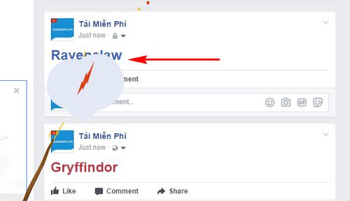 Cách sử dụng tính năng Harry Potter trên Facebook
