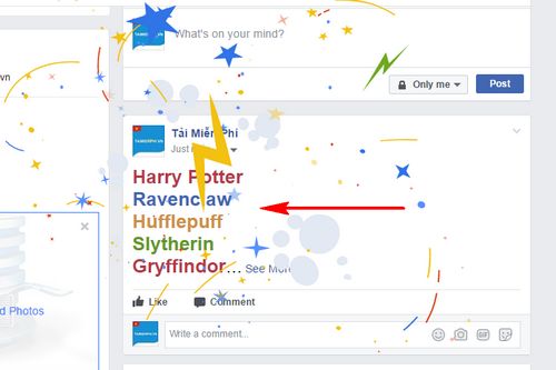 Cách sử dụng tính năng Harry Potter trên Facebook