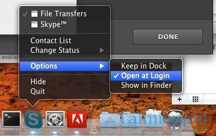 Cách tắt Skype tự động khởi động khi mở Macbook