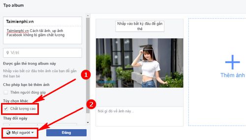 Cách tải ảnh, up ảnh Facebook chất lượng cao