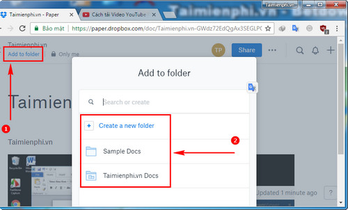 dropbox paper trinh soan thao van ban nen web uu viet cua dropbox 7