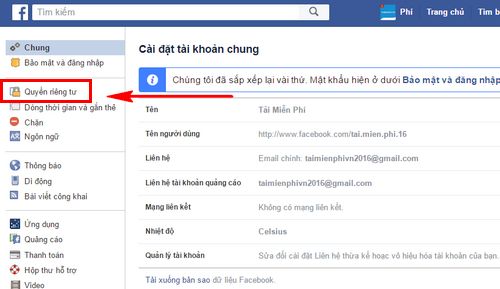 Mẹo không cho tìm mail trên Facebook, chặn tìm fb theo mail