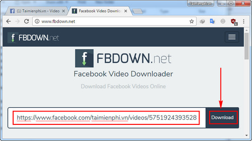 Tải nhanh video trên Facebook không cần dùng phần mềm