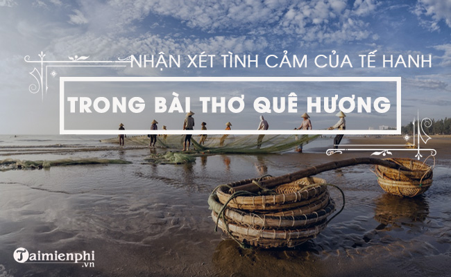 Em hãy nhận xét về tình cảm của Tế Hanh trong bài thơ Quê hương