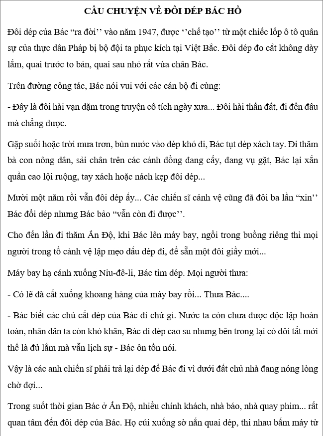cau chuyen ve loi song gian di cua bac ho