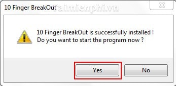 Cài 10 Finger BreakOut, setup 10 Finger BreakOut Free Typing Game luyện gõ 10 ngón