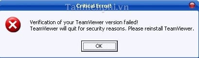 Nâng cấp TeamViewer, sửa lỗi không thể nâng cấp phiên bản mới của TeamViewer