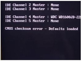 Fix lỗi “CMOS checksum Error” không vào được Windows