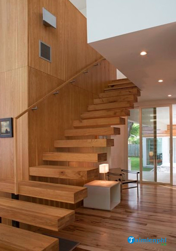 Mẫu cầu thang gỗ đẹp 2020, sang trọng cho ngôi nhà