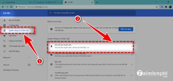 doi nen Google Meet bi loi