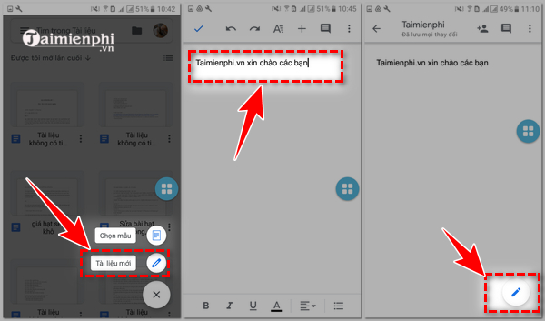 How to use Google Docs on mobile phones