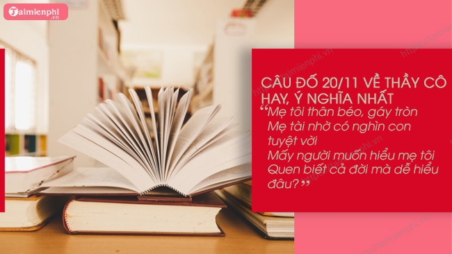 Câu Đố Vui Về Thầy Cô Hay Nhất Năm 2019, Có Đáp Án, Câu Đố 20/11