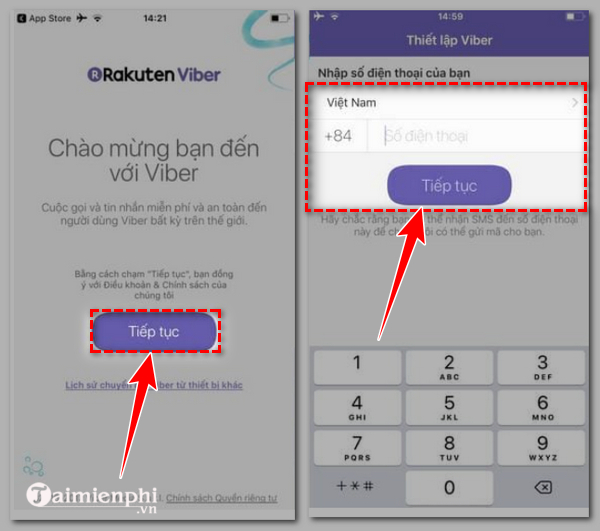 cach cai dat viber cho iphone