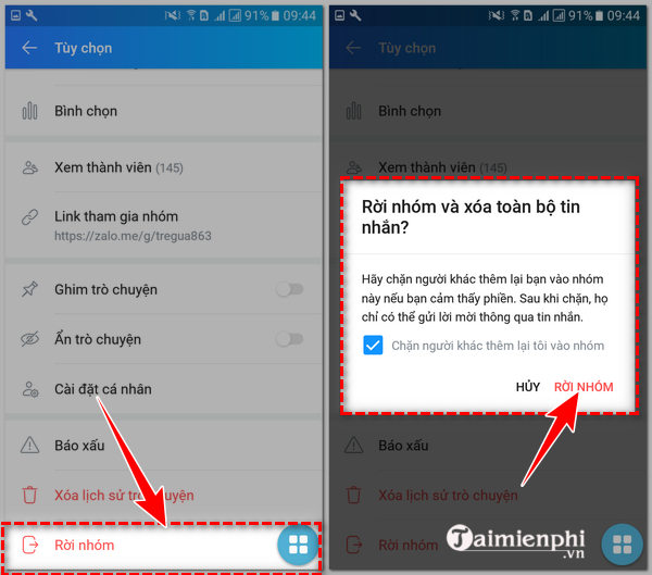Cách Rời Nhóm Chat Zalo Pc, Điện Thoại, Trình Duyệt Web, Máy Tính Đơn
