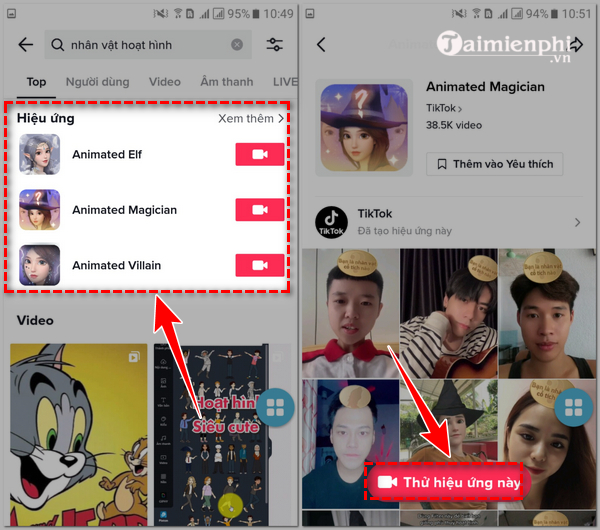 Hướng dẫn quay video filter nhân vật hoạt hình trên TikTok