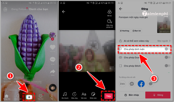 Cach gioi han binh luan tren TikTok