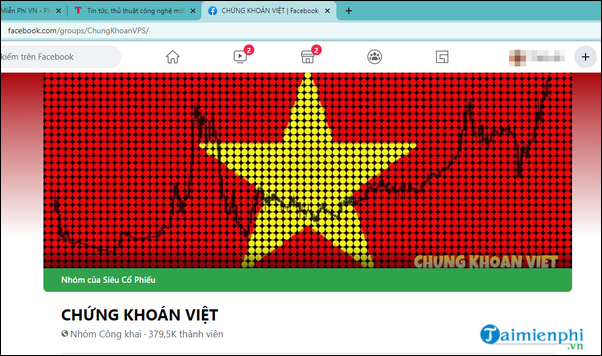 group Facebook ve chung khoan