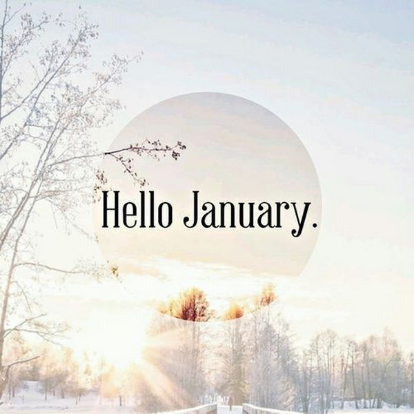 Hình ảnh chào tháng 1, Hello January đẹp nhất