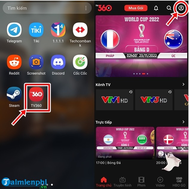 cach xem world cup 2022 khong can 3g voi tv360