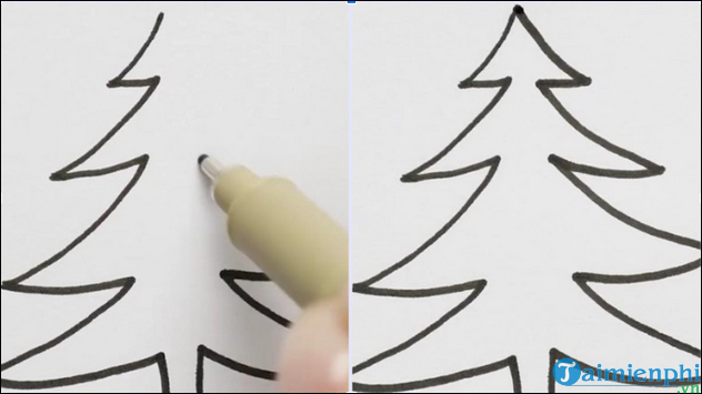 Cách vẽ cây thông Noel tô màu hình cây thông Noel đơn giản đẹp mừng lễ  Giáng Sinh  Trung Cấp Nghề Thương Mại Du Lịch Thanh Hoá