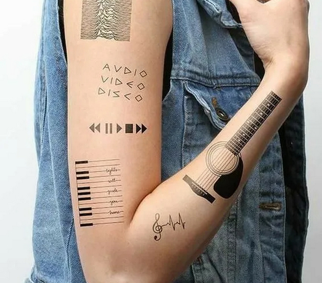 Hình xăm độc đáo guitar tattoo với ý nghĩa sâu sắc  video xem nhiều nhất