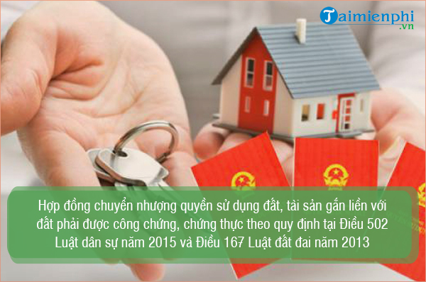 Mau hop dong chuyen nhuong quyen su dung dat moi nhat
