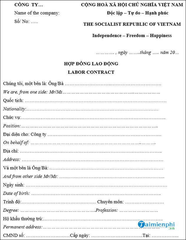 mau hop dong thu viec 2023 dam bao quyen loi cho nguoi lao dong 4