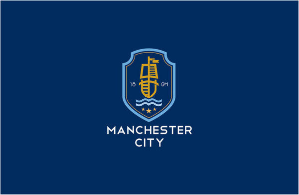 Anh logo Man City doc dao