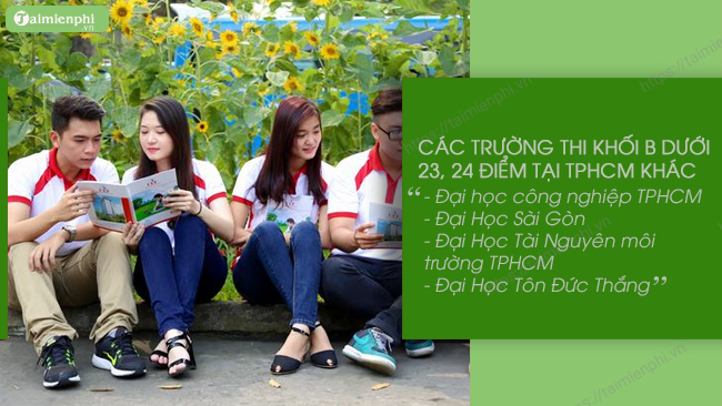 23, 24 điểm khối B nên chọn trường nào? 12 Thi khoi B nen chon truong nao