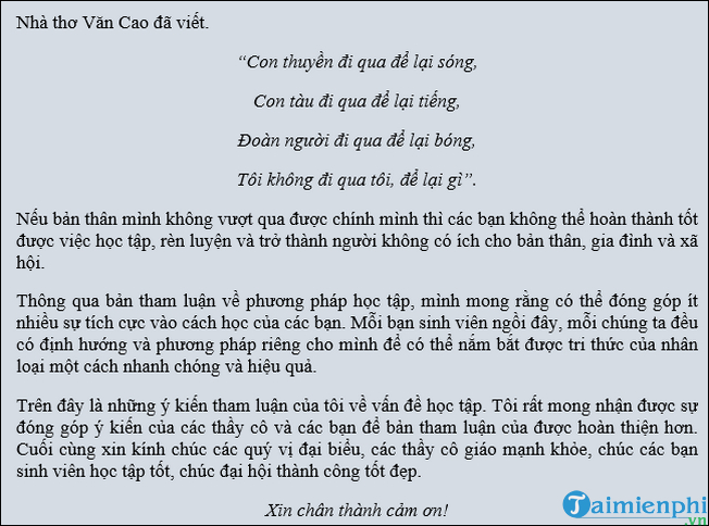 Tham luan dai hoi chi doan dai hoc