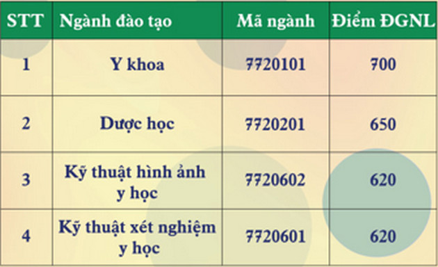 Dai hoc Nam Can Tho 2022 diem chuan