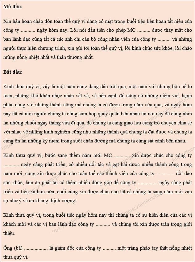 loi dan chuong trinh giao luu van nghe tat nien cong ty 2023 4