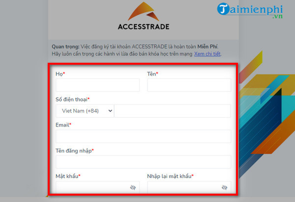 cac buoc kiem tien tren accesstrade cho nguoi moi