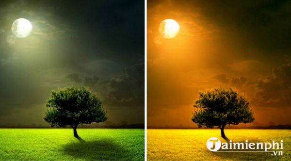 huong dan cach doi mau sac tren ung dung Fotor