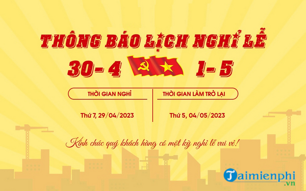 Thông báo lịch nghỉ Lễ 304  015  Nha Khoa LINH XUÂN