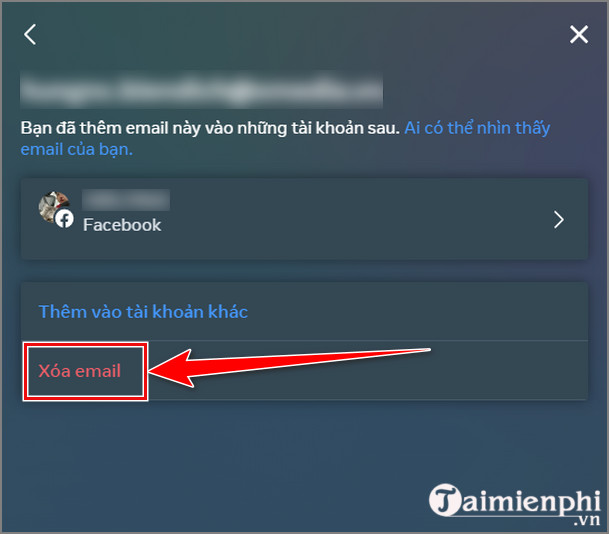 Cach them email vao Facebook tren dien thoai