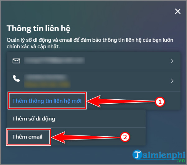 cach thay doi email chinh tren facebook