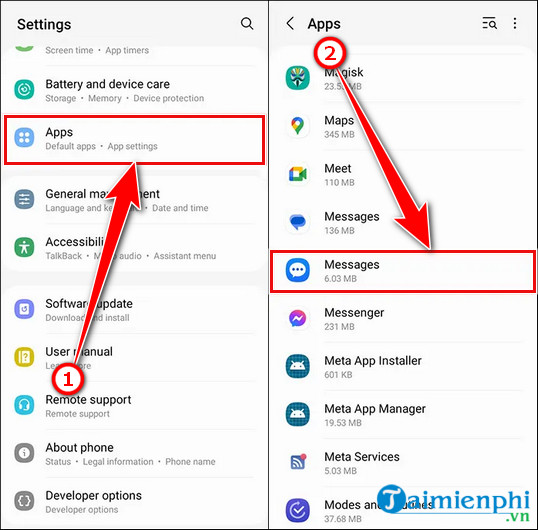 Loi khong gui duoc tin nhan tren Android