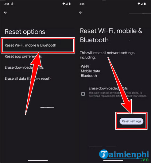 Khac phuc loi khong gui duoc tin nhan tren Android
