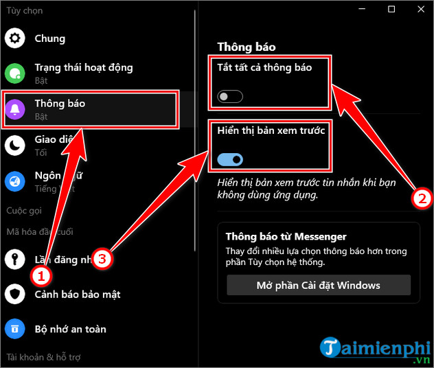 Tai Messenger ve may tinh mien phi