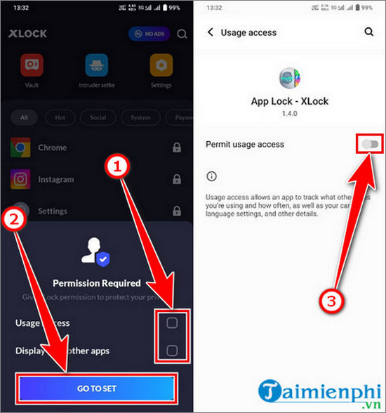 Cach dat mat khau cho ung dung tren OPPO