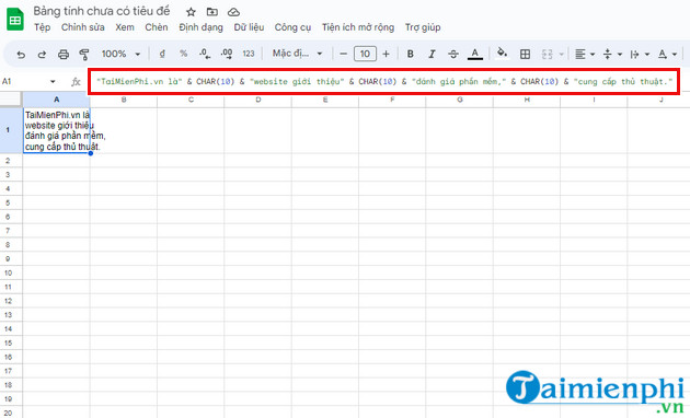 cach xuong dong trong google sheet 13