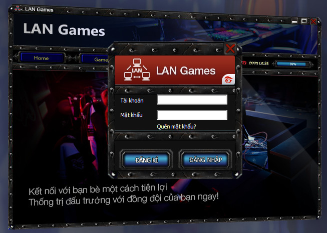 Cách sử dụng Lan Games Garena chơi game online