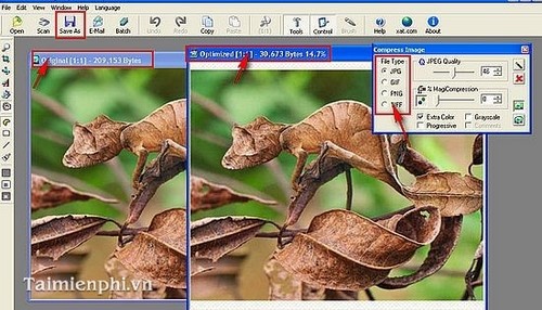 Giảm dung lượng file ảnh bằng Image Optimizer