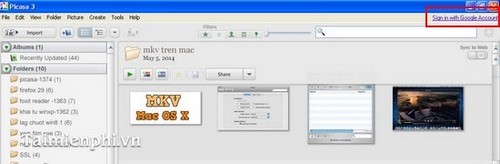 How to save English in picasa