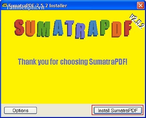Cách cài đặt Sumatra PDF