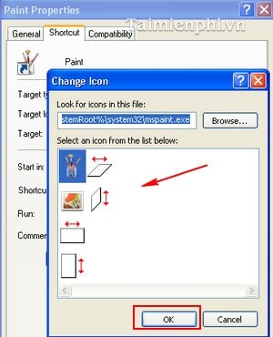 Thay đổi biểu tượng icon màn hình Desktop
