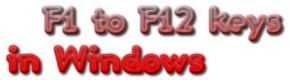 Tác dụng của phím chức năng F1 tới F12 trên Windows